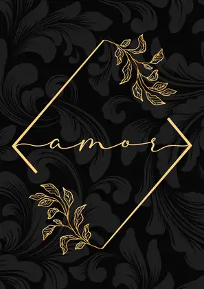 Amor 24, arte QPV-017 para quadro em PVC